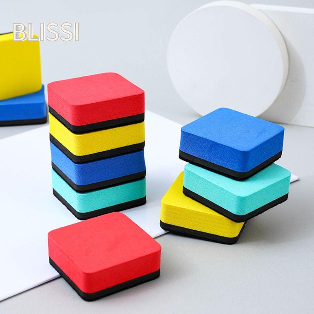 BLISS‌I Whiteboard Dry Eraser, Vuông Nhiều Màu Bảng Trắng Tẩy, Chất Lượng Cao Marker Cleaner Văn Phò