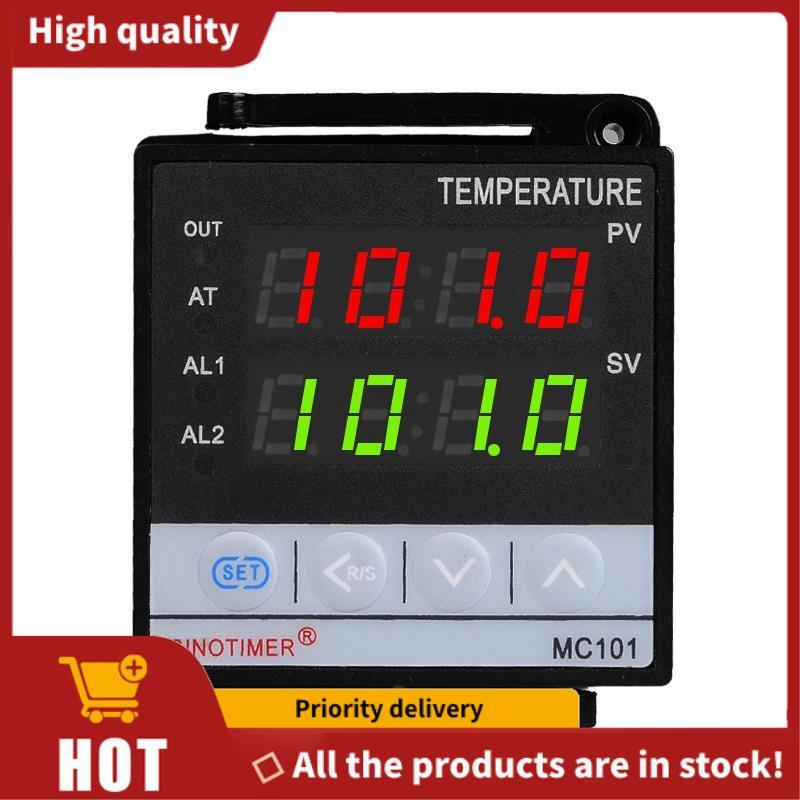 MC101 Màn hình kỹ thuật số Bộ điều khiển nhiệt độ PID Chế độ C / Fahrenheit Đầu dò cảm biến đầu vào 