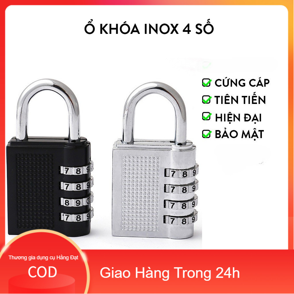 [COD]Khóa mã số mini 4×7.9cm nhỏ không chiếm chỗ, khóa được dây kéo vali, đầu kéo túi,yên tâm ở host