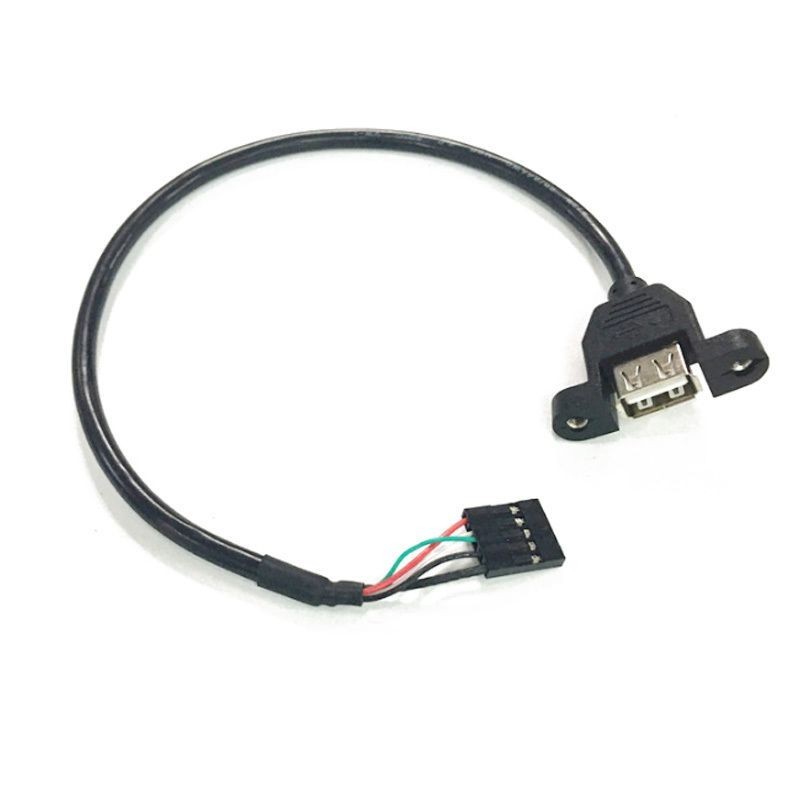 Cáp tích hợp bo mạch chủ Dupont 5p254USB có tai Cáp nối dài USB Dupont 5P sang USB Nữ Dupont 254