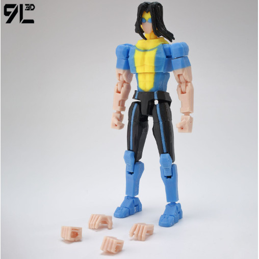 9L3D Titian13 Dummy13 T13 Mô hình nhân vật hành động siêu anh hùng in hình Invincible 2.0, đồ chơi a