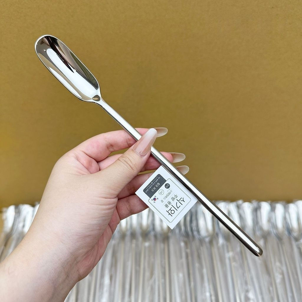 Long spoon10tt Long-handled, high-value, stylish ice cream spoon, coffee spoon, stirring exquisite h