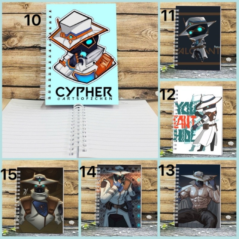 Sổ cypher valorant 200 trang/ sổ tay hình cypher