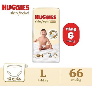 Tã quần huggies M76/L68/XL60+8 mẫu mới
