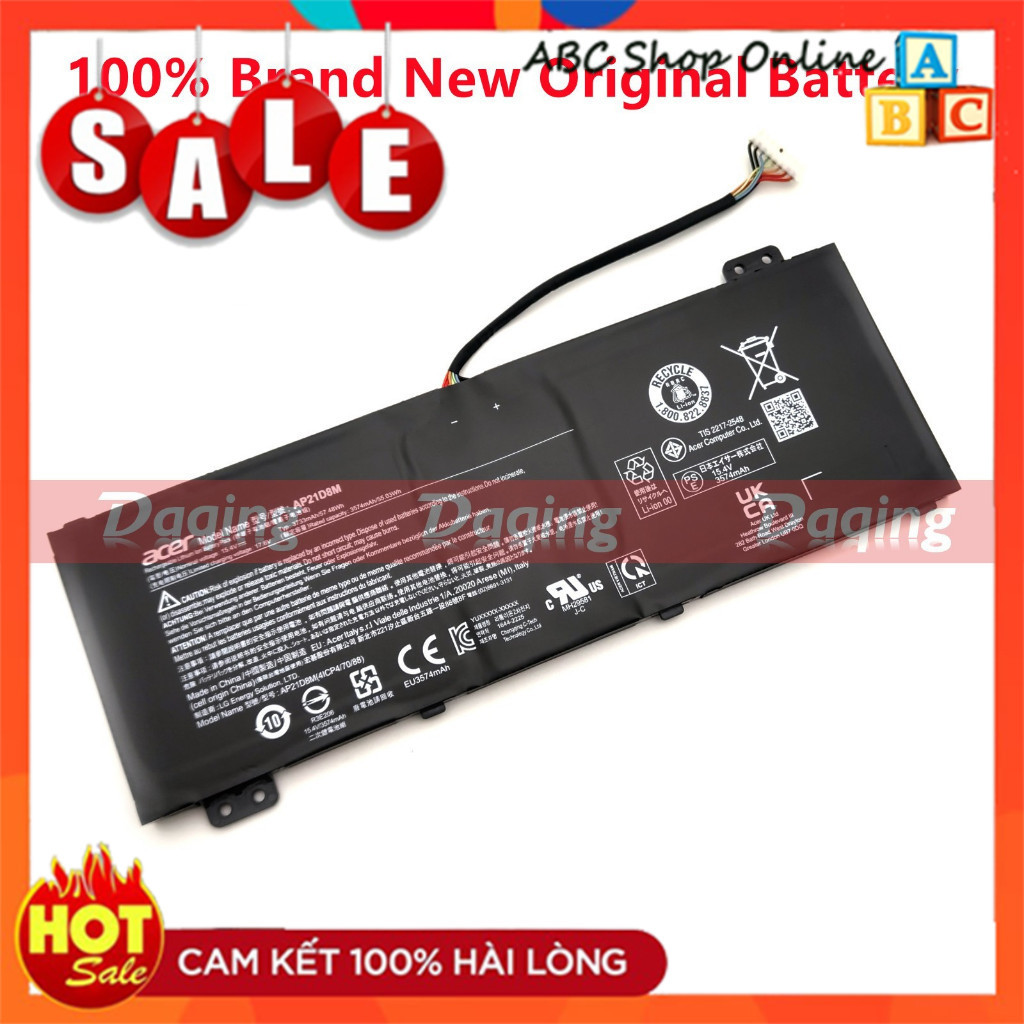 Pin Laptop Acer Nitro 16 AN16-51 V 15 ANV15-51 5 AN515-58 AP21D8M