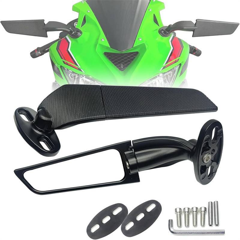 [KJ] Gương chiếu hậu xoay có thể điều chỉnh cho GSXR 600 750 1000 GSX1300R GSX650F [Mới]
