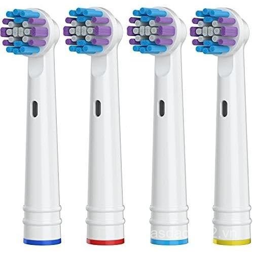 Oral-B Replaceable toothbrush head，4Replacement head for the pen，Compatible Oral-B Braun electric to