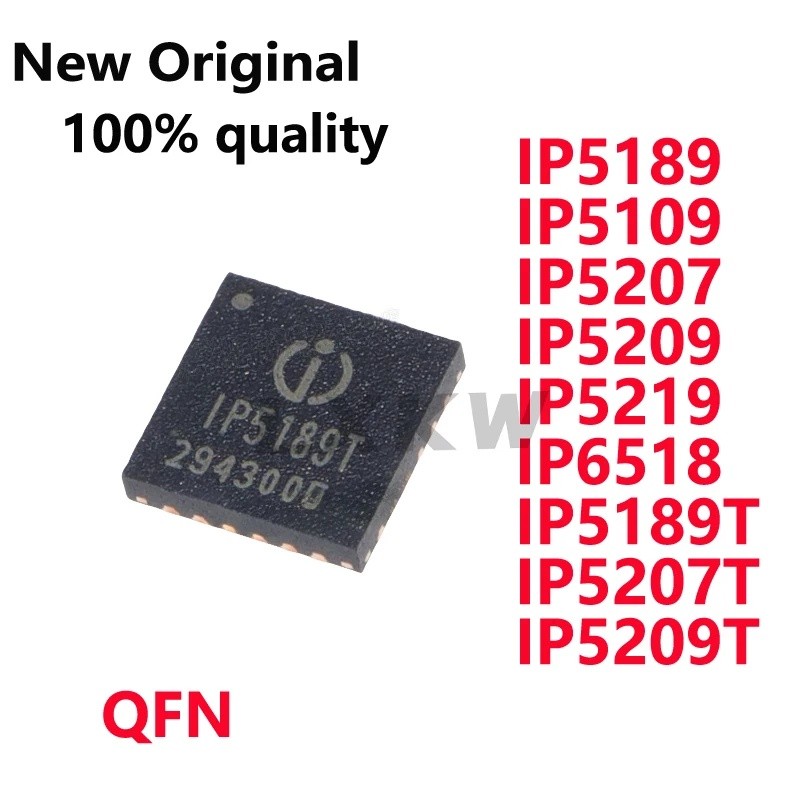 5 CÁI IP5189 IP5109 IP5207 IP5209 IP5219 IP6518 IP5189T IP5207T IP5209T QFN chip quản lý điện Còn hà