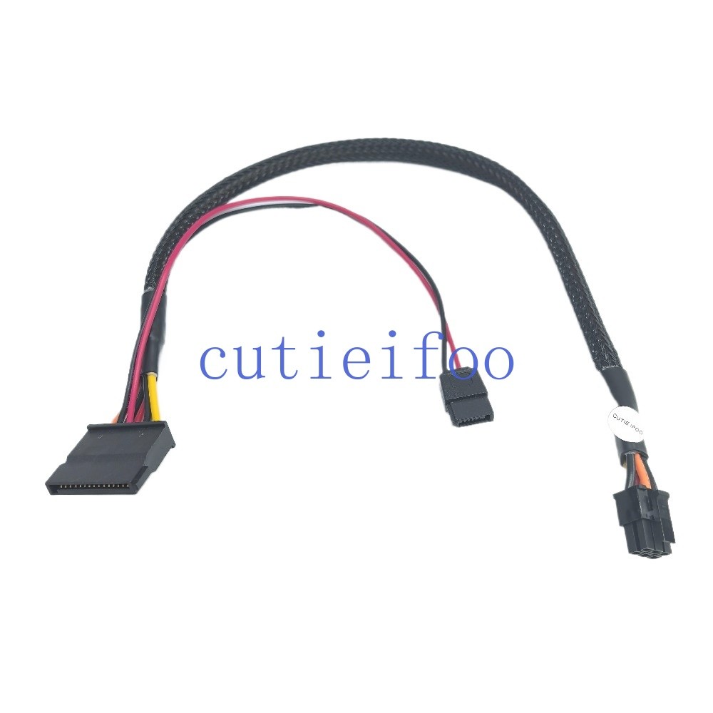 Mainboard Cáp Nguồn 8mm 6Pin Sang SATA Dây Ổ Đĩa Quang Cho QVT1260 ECS1250 QCS1250 QCT1250 QBS1250 F