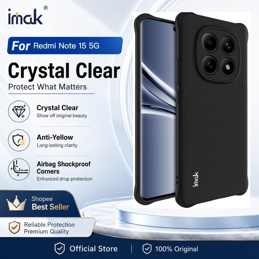 Ốp Lưng Cho Redmi Note 15 Global 4G 5G TPU Gel Chống sốc vân tay Viền camera nâng cao CA0002