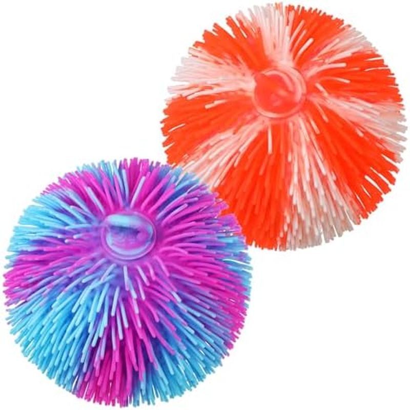 2 Chiếc Puffer Ball 8 Inch Spiky Quả Bóng Cảm Giác Số Lượng Lớn Bouncy Cảm Giác Giảm Căng Thẳng Đồ C