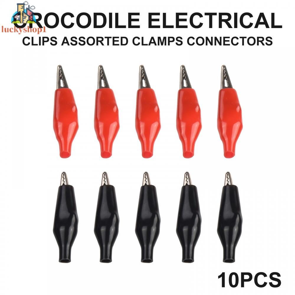 【HÀNG CÓ SẴN】Alligator Clip Alligator Clamps Clips Crocodile Electrical Battery Insulated-BIG SALE