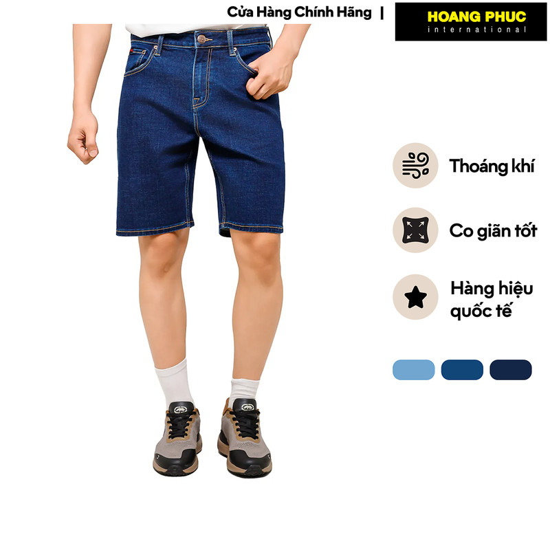 Quần Short Jean Nam ECKO UNLTD. Dáng Ôm Cotton Pha Co Giãn Thoáng Khí IS26-05011