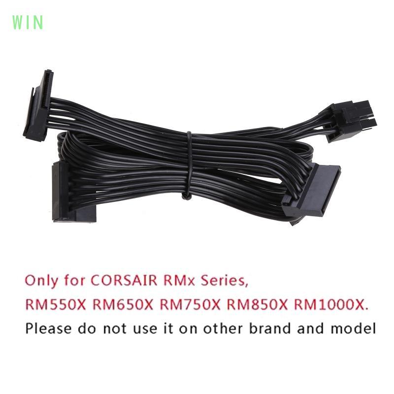 WIN Chất Lượng PCI-E 6 Pin Nam 1 Đến 4 Nữ Bộ Chia Nguồn Cung Cấp Cáp Cho Corsair RM650X RM750X RM850