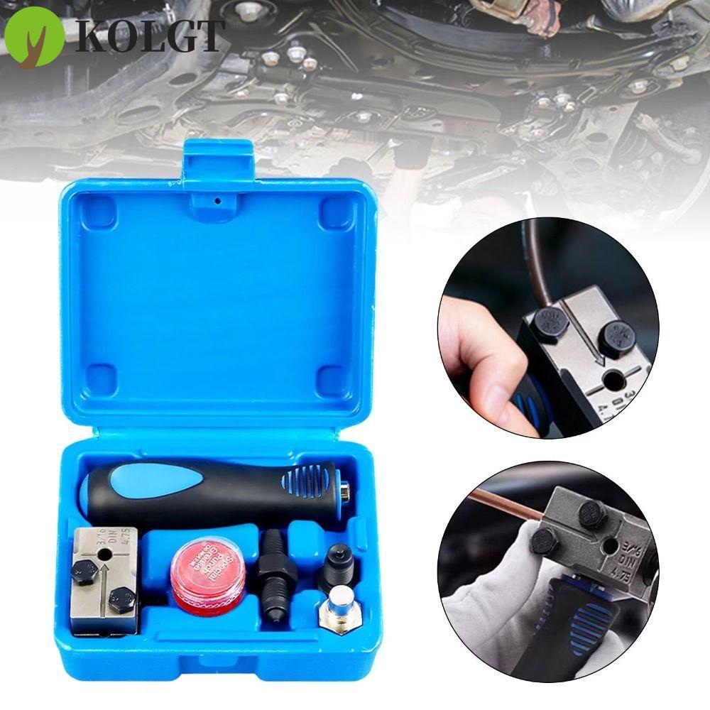KOLGT Phanh Line Flaring Tool, Heavy Duty Mushroom Head Double Flaring Kit, Garage Tool Hợp Kim Xây 