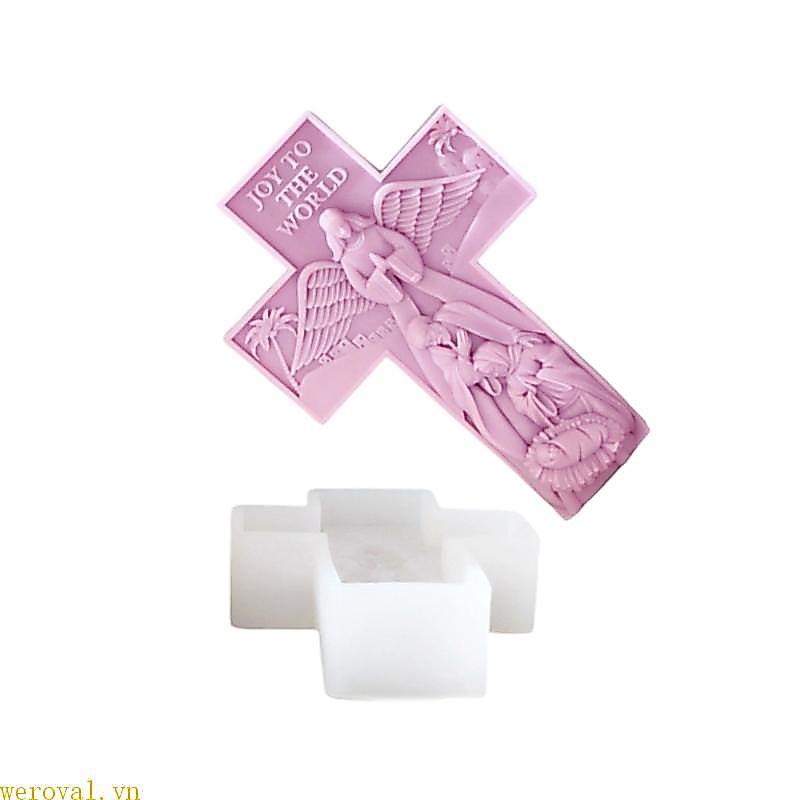 WER Faith Khuôn silicon thủ công làm xà phòng, đồ resin handmade