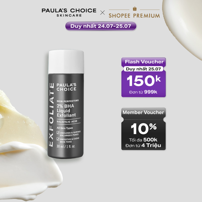 [Đặt trước] Dung dịch loại bỏ tế bào chết giảm mụn Paula's Choice Skin Perfecting 2% BHA Liquid Exfo