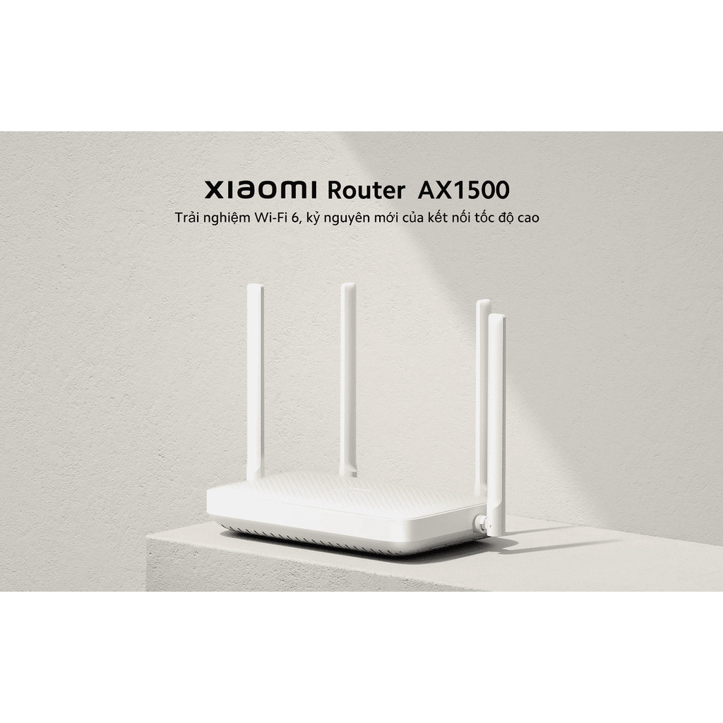 Xiaomi Router AX1500 (DVB4412GL) — Wi-Fi 6 Dual-Band 1501 Mbps, 4 cổng Gigabit, Hỗ trợ Mesh