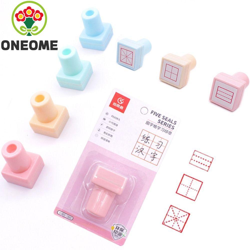 ONEOME Nhân Vật Trung Quốc Đột quỵ Dấu Tem Giáo Viên Học Sinh Văn Phòng Phẩm Trường Tiểu Học Mini Tr