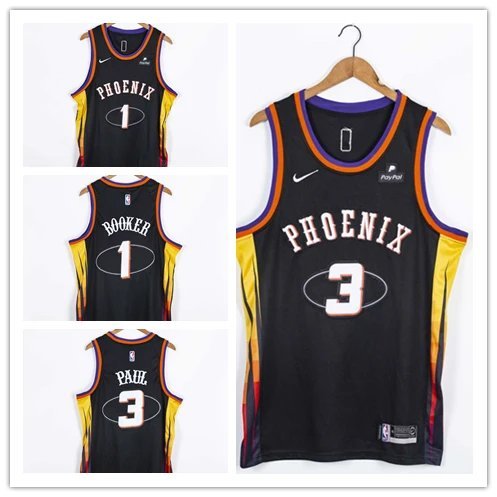 Đội Mặt Trời 2022 Số 3 PAUL Jersey PAUL Retro City Edition No. 1 Booker Ayton Nam Nữ Đồng Phục Bóng 