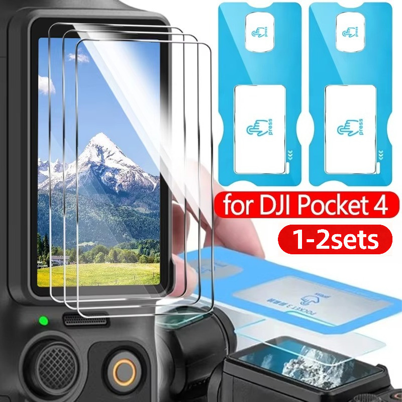 1-2 Bộ Dành Cho DJI Osmo Pocket2 Pocket3/4 Camera Kính Cường Lực Cho DJI Osmo Pocket 2 3 4 HD Kính C