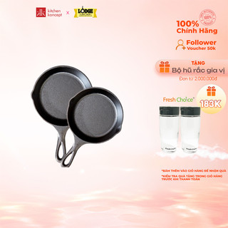 Chảo Gang Lodge sản xuất tại Mỹ Heat Treated- Nhiều Kích Cỡ