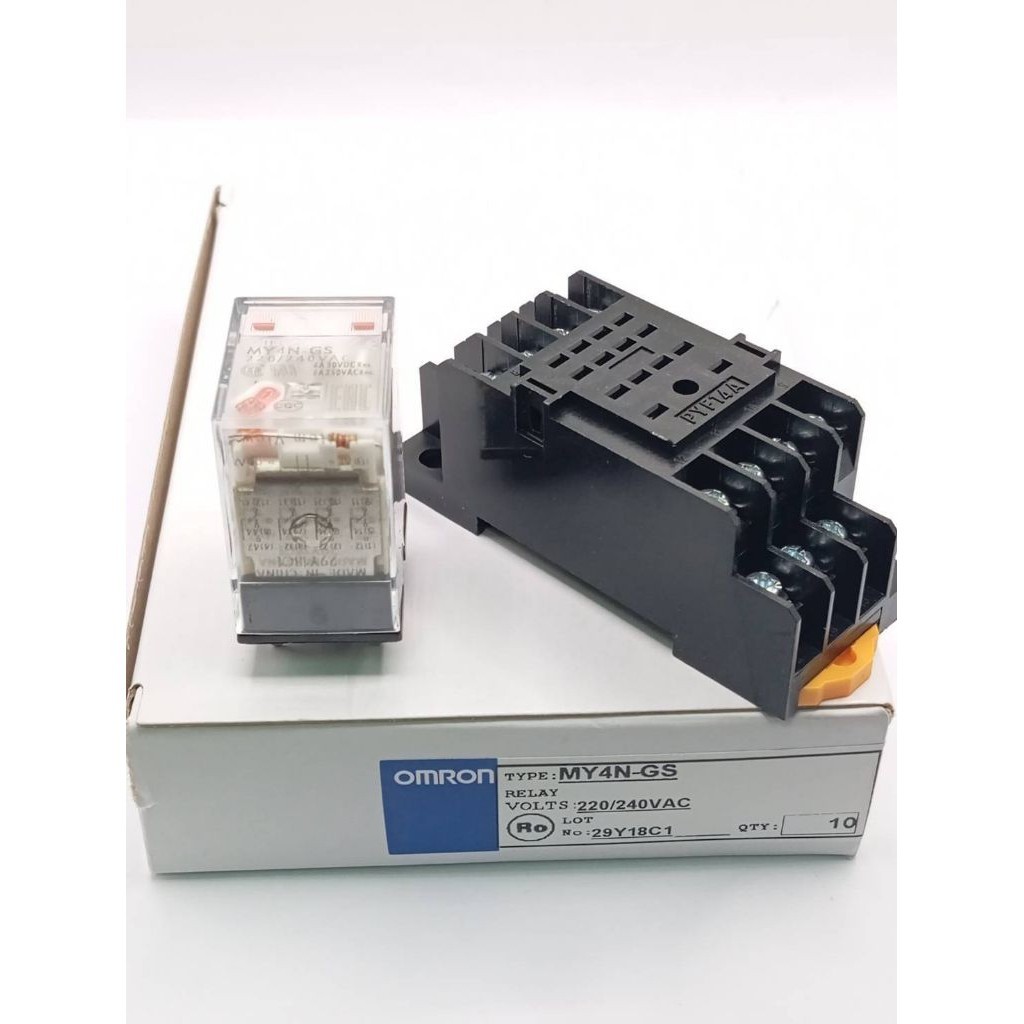 Rơle MY4N-GS + Chân bình thường MY4N-GS 14 Omron Có sẵn nhiều điện áp