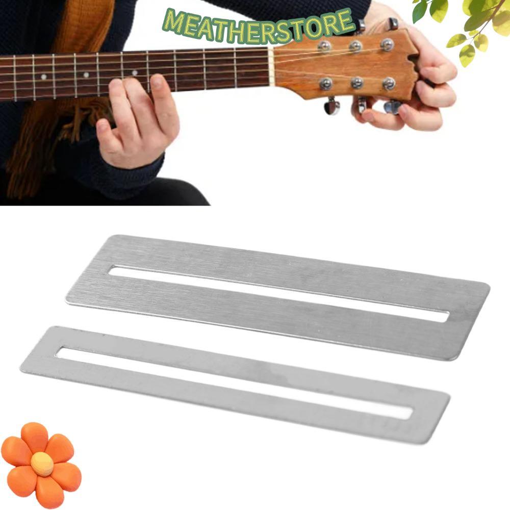 KEATHS 3 Bộ Quấn Fret, Thép Màu Bạc Đàn Guitar Fret Guard, Thiết Thực Kích Thước 7,8Cm Fretboard Gua