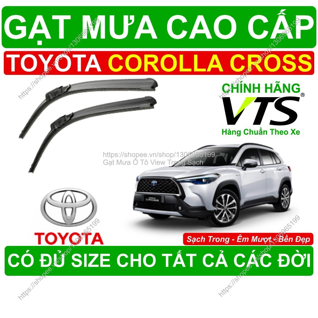 Gạt Mưa Kính Lái Toyota Corolla Cross, Cặp Gạt Mưa Kính Lái Toyota Corolla Cross, Có Đủ Size Cho Các