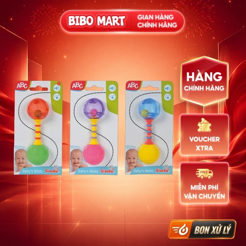 Đồ Chơi Lục Lạc Cho Bé ABC Âm Thanh Sinh Động Giúp Trẻ Phát Triển Thính Giác, Thị Giác - Bibo Mart