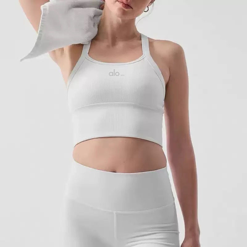 AL0 Women's Yoga Outfit Set: New High-End Summer Style, Gorgeous Pilates Training Fitness Tank Top S
