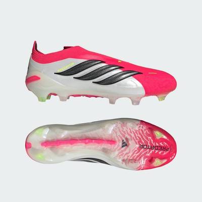 adidas Bóng đá Giày Đá Bóng Không Dây Sân Cỏ Thật Đất Cứng Predator Elite Unisex Đỏ JS0407