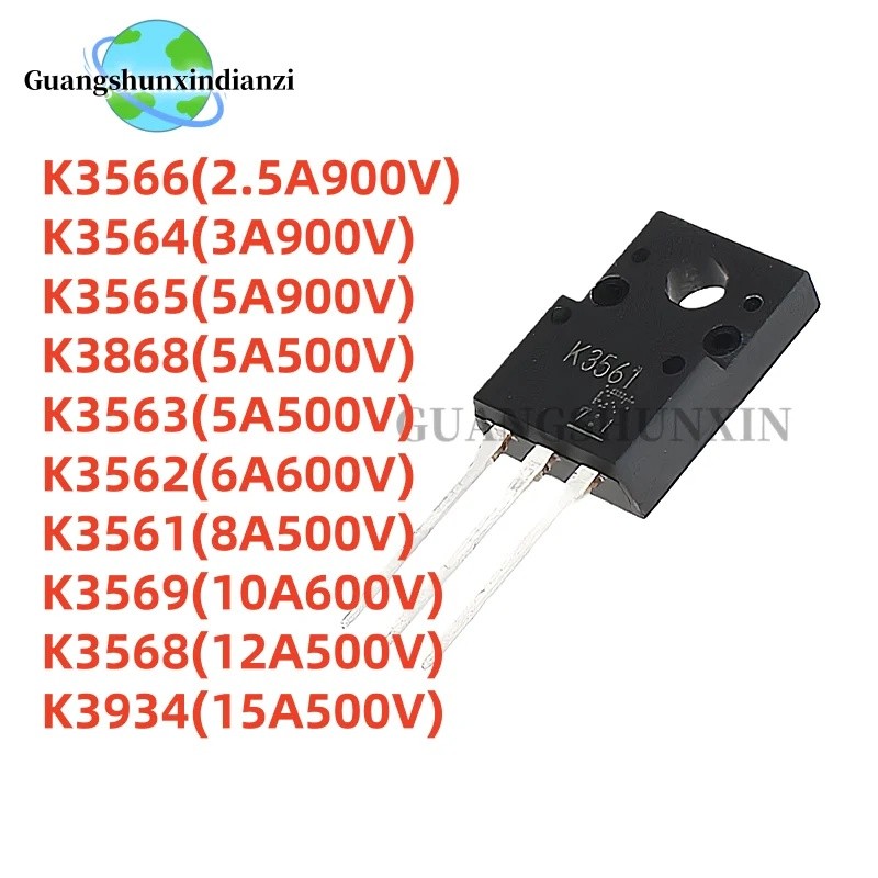 1-5 CÁI K3566 K3564 K3565 K3868 K3563 K3562 K3561 K3569 K3568 K3934 TO-220F Bán Buôn Hiệu Ứng Trường