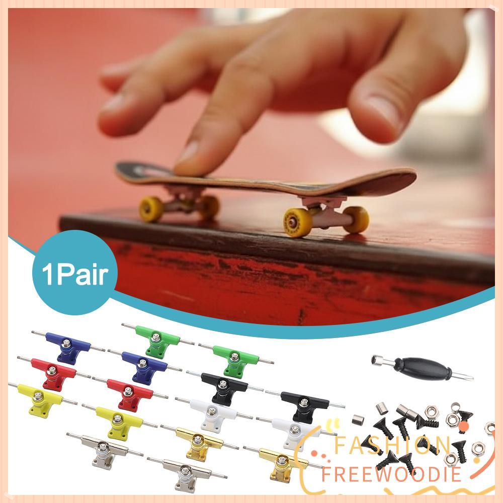 FREEWOODIE 1 Cặp Giá đỡ sàn chịu lực, Bu lông xe tải Mô hình Fingerboard Truck, với các bộ phận ván 
