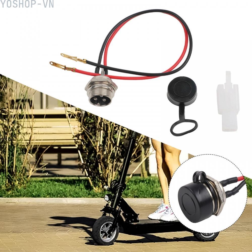 [Ysp]Universal 3 Pin Charger Port for Kids Electric Scooter EScooter and EBike Models