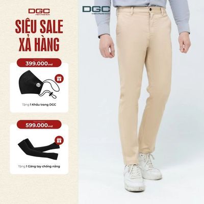 Quần Kaki nam DGC Dáng ôm Slim Fit ôm vừa vặn, tôn dáng - SQKBC02M