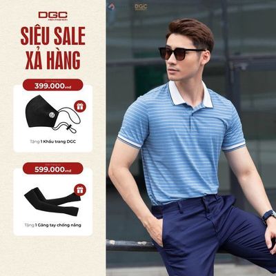 Áo Polo Ngắn Tay DGC Kiểu Dáng Suông Nhẹ, Ít Nhăn Nhàu Thoáng Khí - SAPBC07M