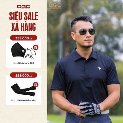 Áo Polo Golf Ngắn Tay DGC Dáng Năng Động, Vải Thoáng Mát Thấm Hút Mồ Hôi - SAPBC16M