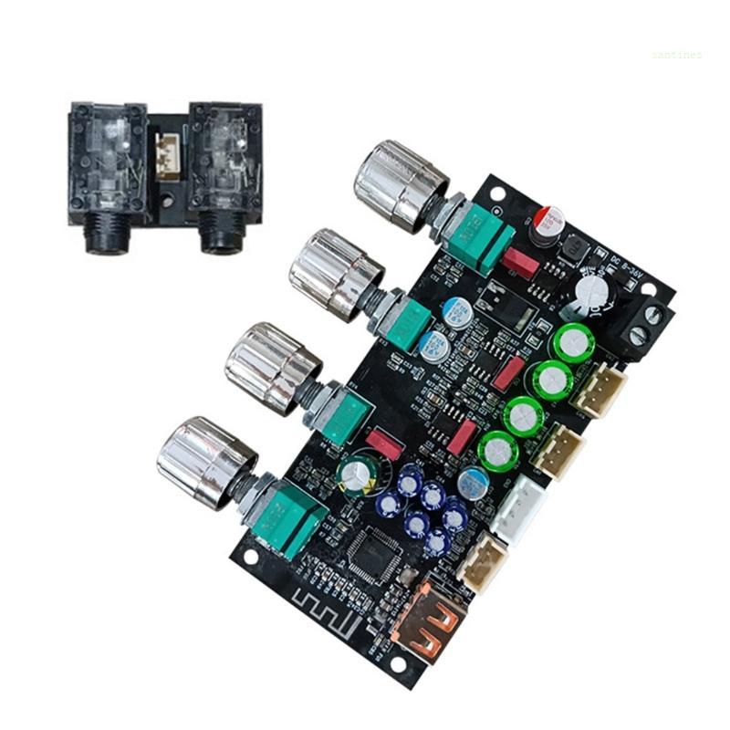 San * Chuyên Nghiệp 8-36V AMP Nâng Cấp Karaoke Đảo Chiều Ban Micro Chuyên Nghiệp Preamplifier DSP Tr