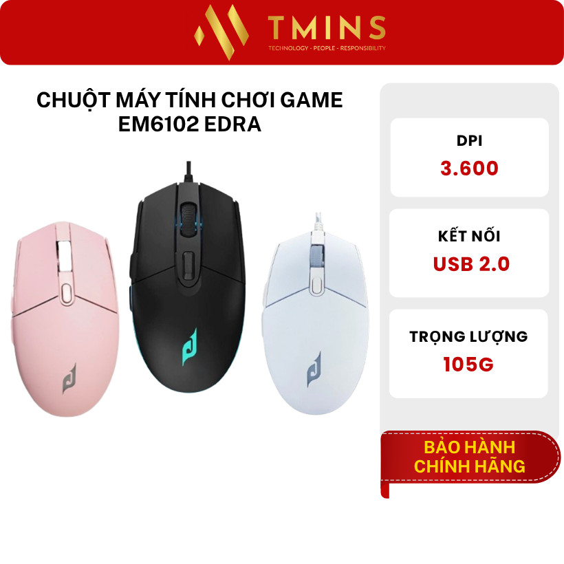 Chuột máy tính chơi game EM6102 EDRA