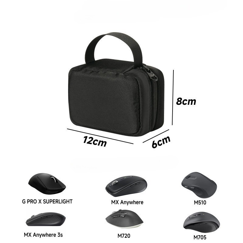 Dành Cho Logitech MX Anywhere 3S / M720 / M705 Túi Bảo Quản Chuột Chống Sốc 4 Lớp Chống Trầy Xước Ma