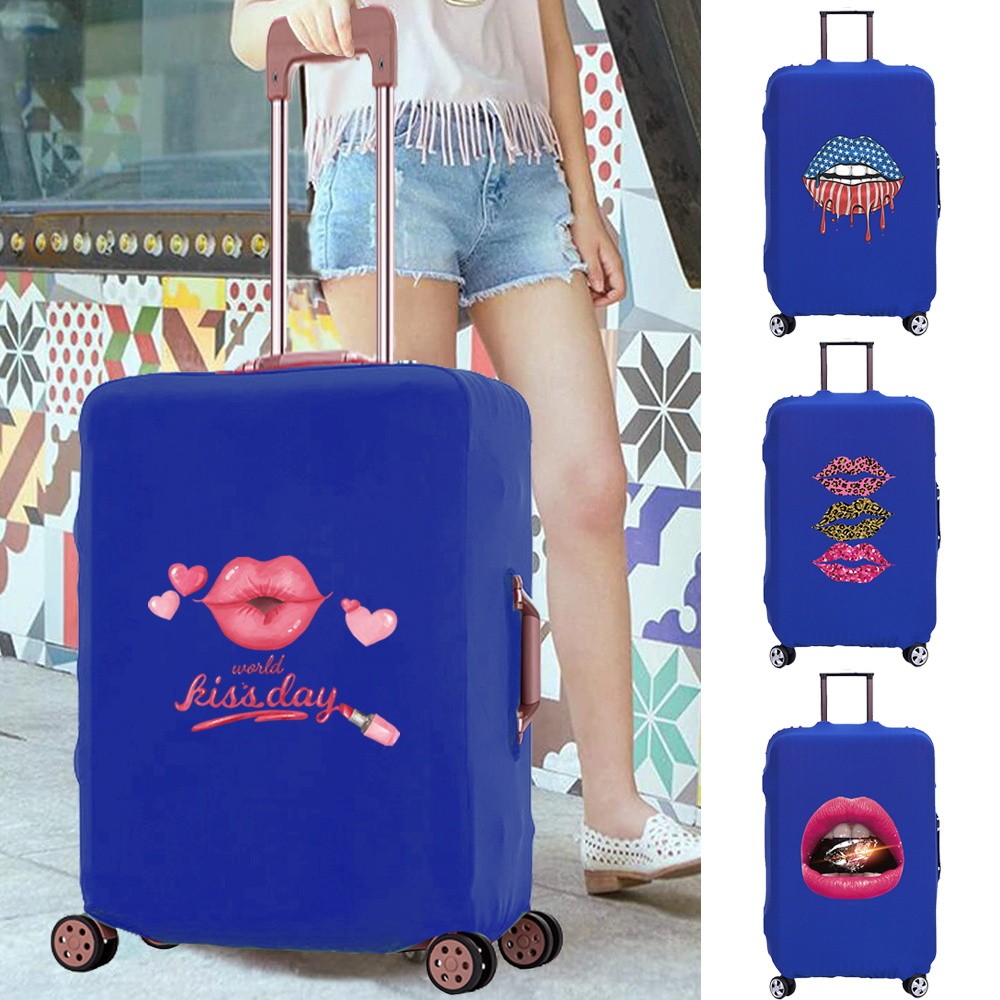 New 18-32 "Blue Luggage, Wear-Resistant, Available in Multiple Motifs, Luggage Cover Bag