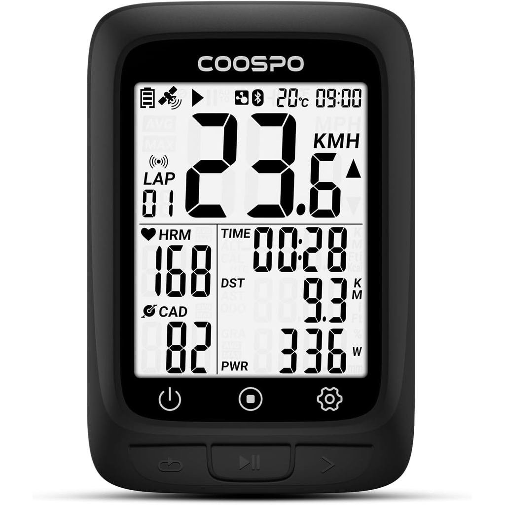 Máy tính xe đạp COOSPO GPS không dây, ANT + GPS máy tính đi xe đạp có Bluetooth, ANT đa chức năng + 
