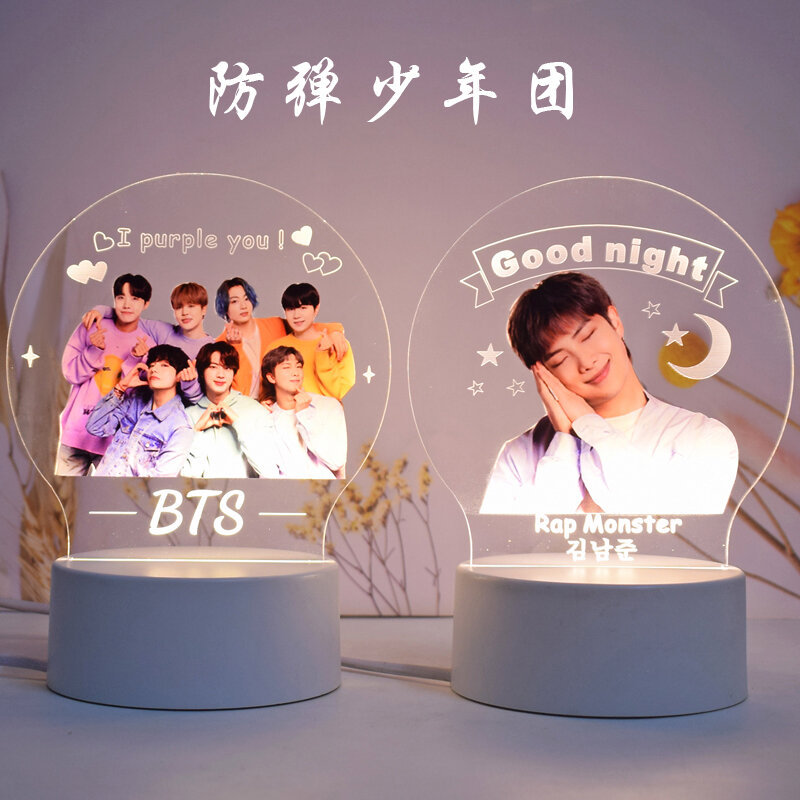 Thành Viên BTS Sinh Nhật Nữ Đèn Ngủ Ngoại Vi Sản Phẩm Jin Taehyung Jin Namenthun Min Yoon Young Đèn 