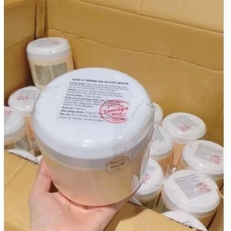 Kem ủ trắng body glu ta white Thái Lan 600g - Kem ủ trắng glu ta white 600g Thái Lan