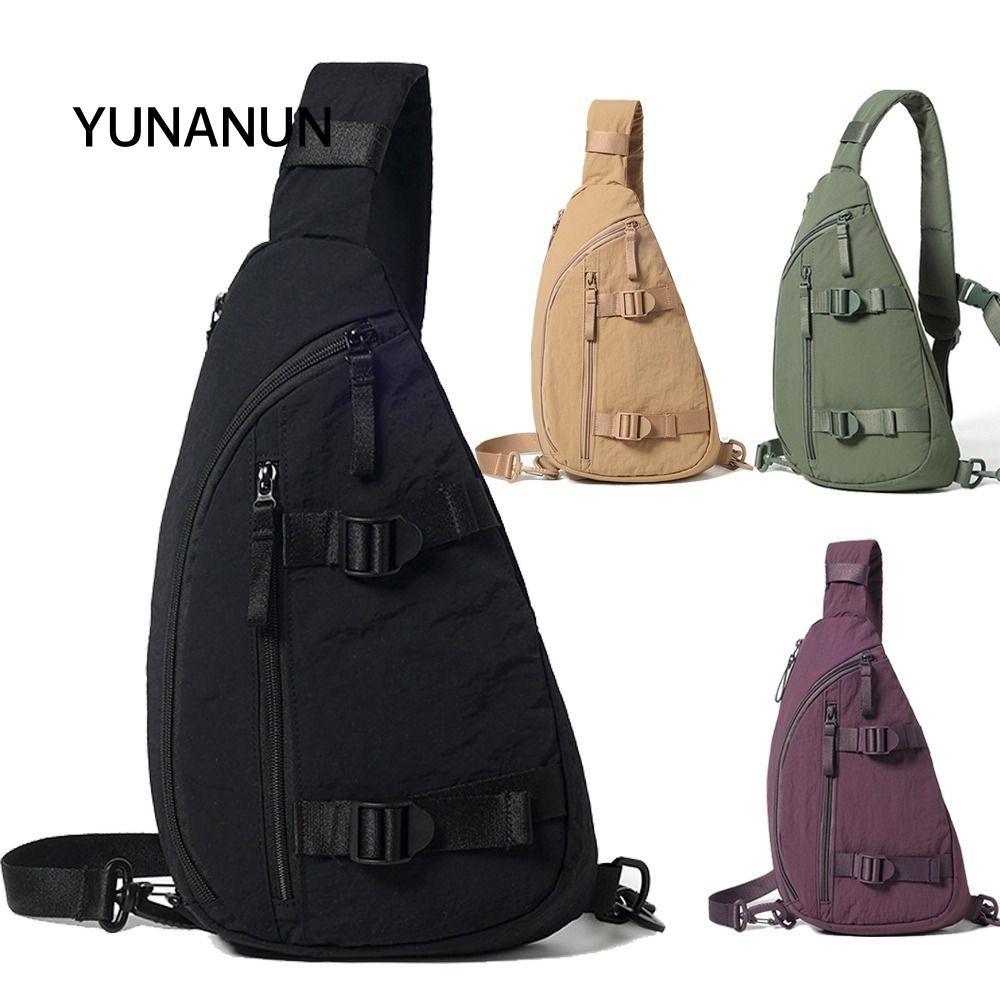 Túi đeo chéo thể thao YUNAUN, Túi đeo chéo nylon chống thấm nước dung tích lớn, Túi đeo chéo nylon n