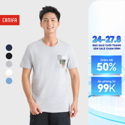 Áo phông nam CANIFA có hình in 8TS26S010
