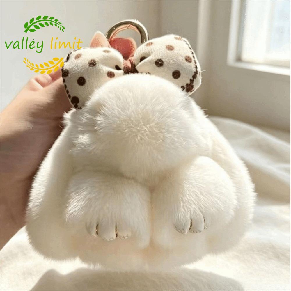 valley limit VALLEY LIMIT Sang Trọng Thỏ Móc Khóa, Nơ Tóc Lông Thỏ Thỏ Sang Trọng Móc Khóa, Thỏ Mini