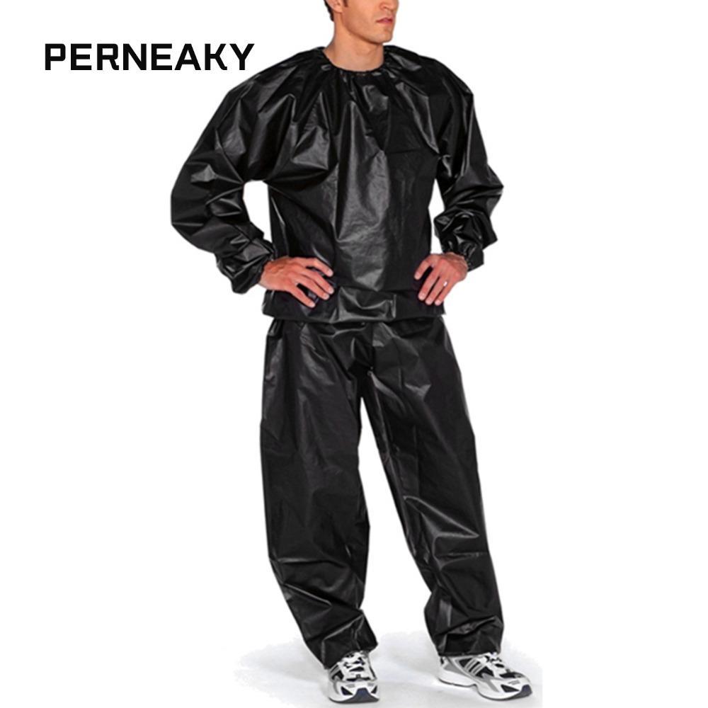 Bộ đồ Sauna Sweat Suit PERNEAKY cỡ S-4XL, áo hoodie tập gym, đồ thể thao chống rách, hỗ trợ giảm cân
