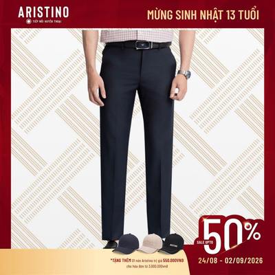 Quần âu nam dáng suông rộng ARISTINO BUSINESS chất liệu wool cao cấp sang trọng thời thượng 1TR0100Z